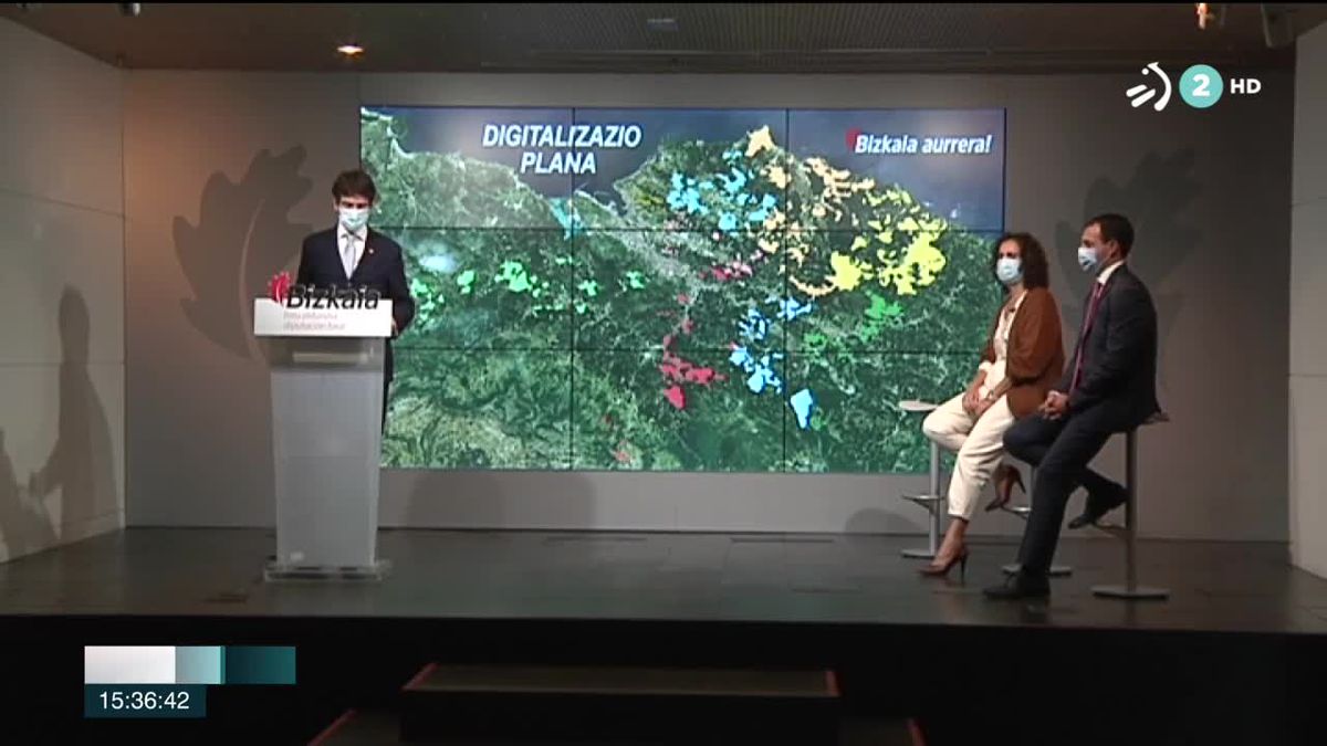 Banda ancha en Bizkaia. Imagen obtenida de un vídeo de ETB.