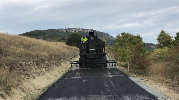 La Junta Administrativa de Antoñana repara los caminos de acceso a Sabando y Oteo