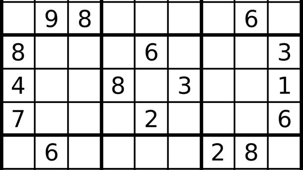 Sudoku. Fuente: Wikipedia