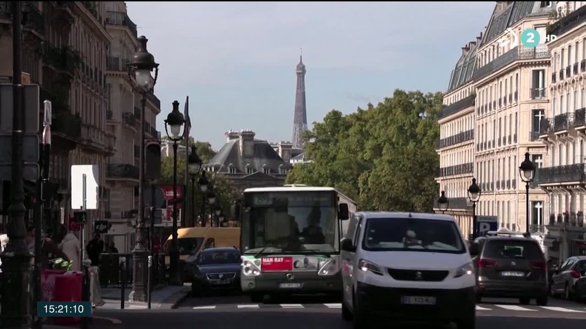 Coronavirus en Francia. Imagen obtenida de un vídeo de ETB.