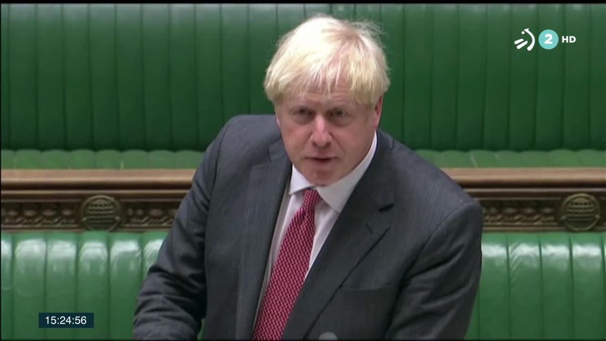 Boris Johnson. Imagen obtenida de un vídeo de ETB.