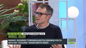 Markel Irizar, “Itzulera” saioaz: “Gure artean oso kimika polita sortu da”