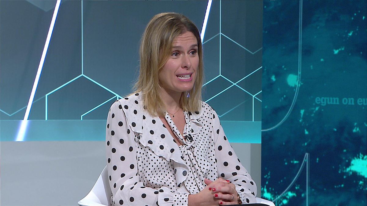 Mireia Zarate. ETBren bideo batetik ateratako irudia.