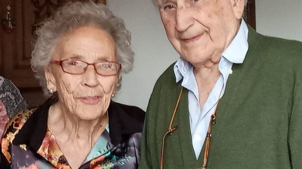 Consuelo Lopetegui y Mateo Balbuena, llevan 76 años casados.
