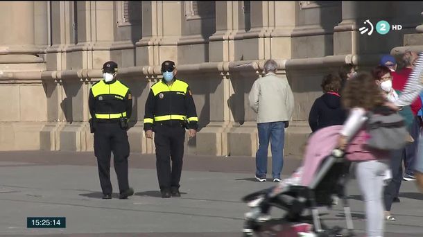 Coronavirus en España. Imagen obtenida de un vídeo de ETB.