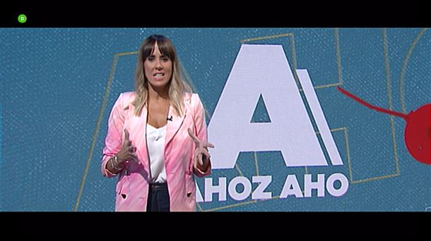 Ilaski Serrano en el programa "Ahoz Aho".
