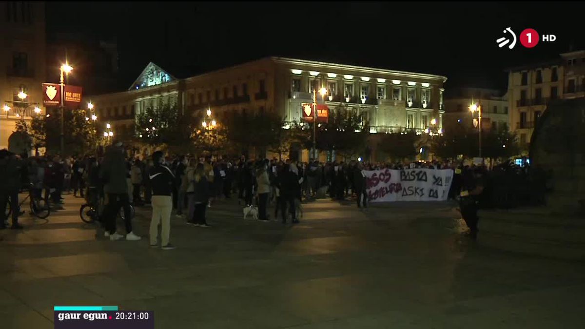 Tabernarien protesta.