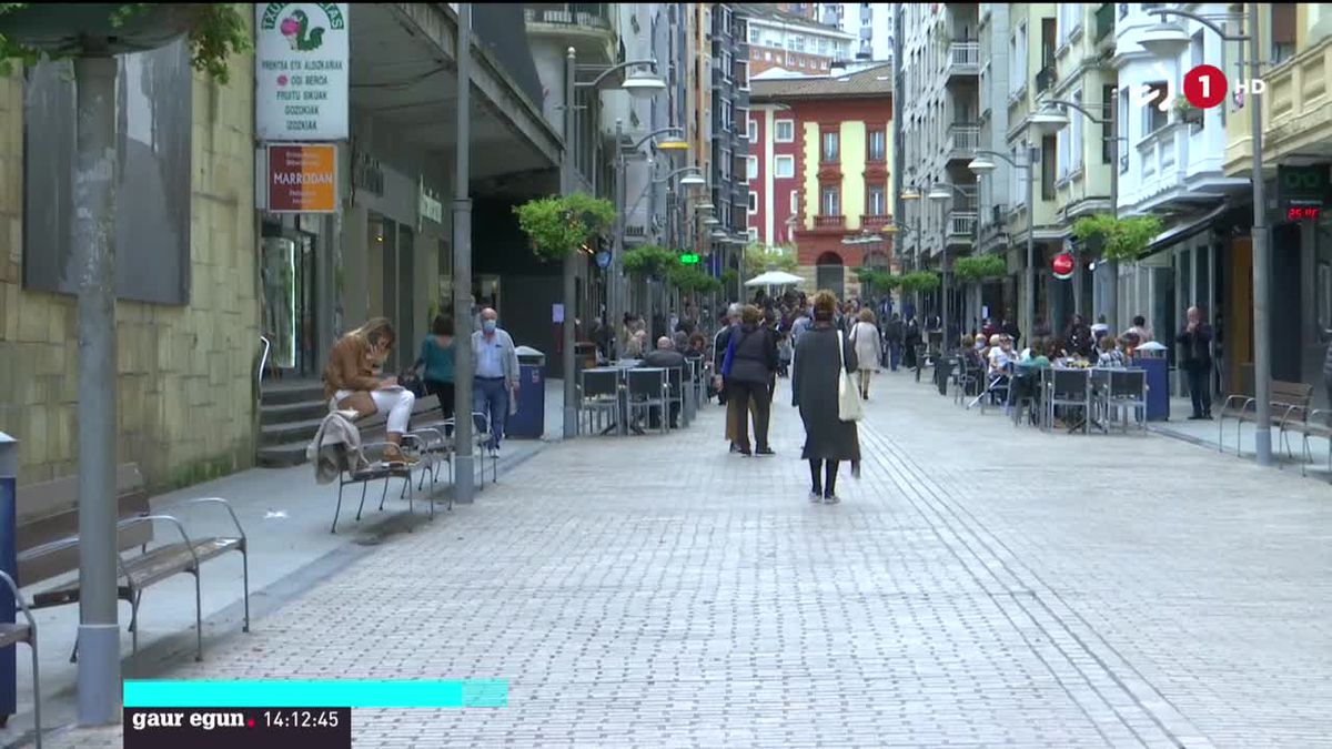 Eibar "udalerri gorrien" zerrendan dago. ETBren bideo batetika ateratako irudia.