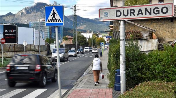 Entrada de Durango, una de las localidades más afectadas.