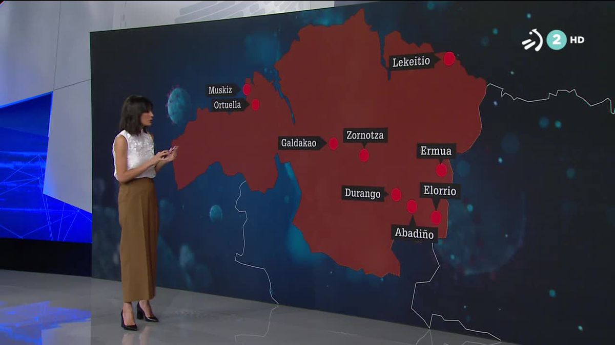 Estos son los municipios de Bizkaia que se encuentran en color rojo