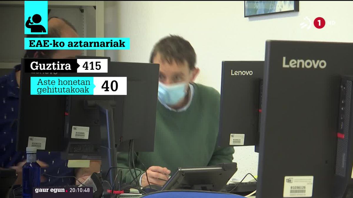 Arakatzailea. ETBren bideo batetik ateratako irudia.