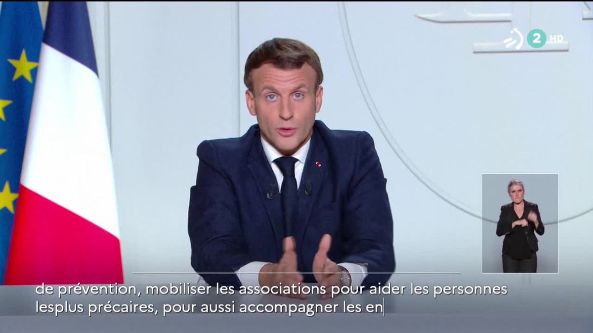 Emmanuel Macron. Imagen obtenida de un vídeo de ETB.