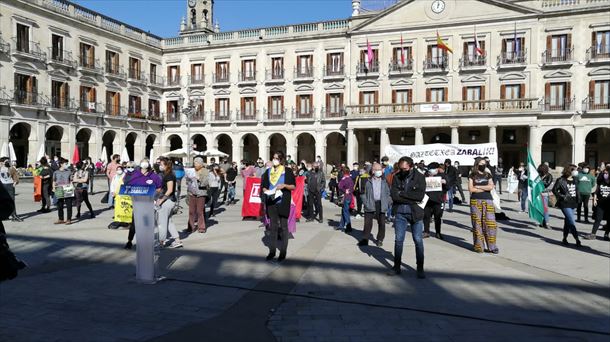 Concentración en la Plaza Nueva