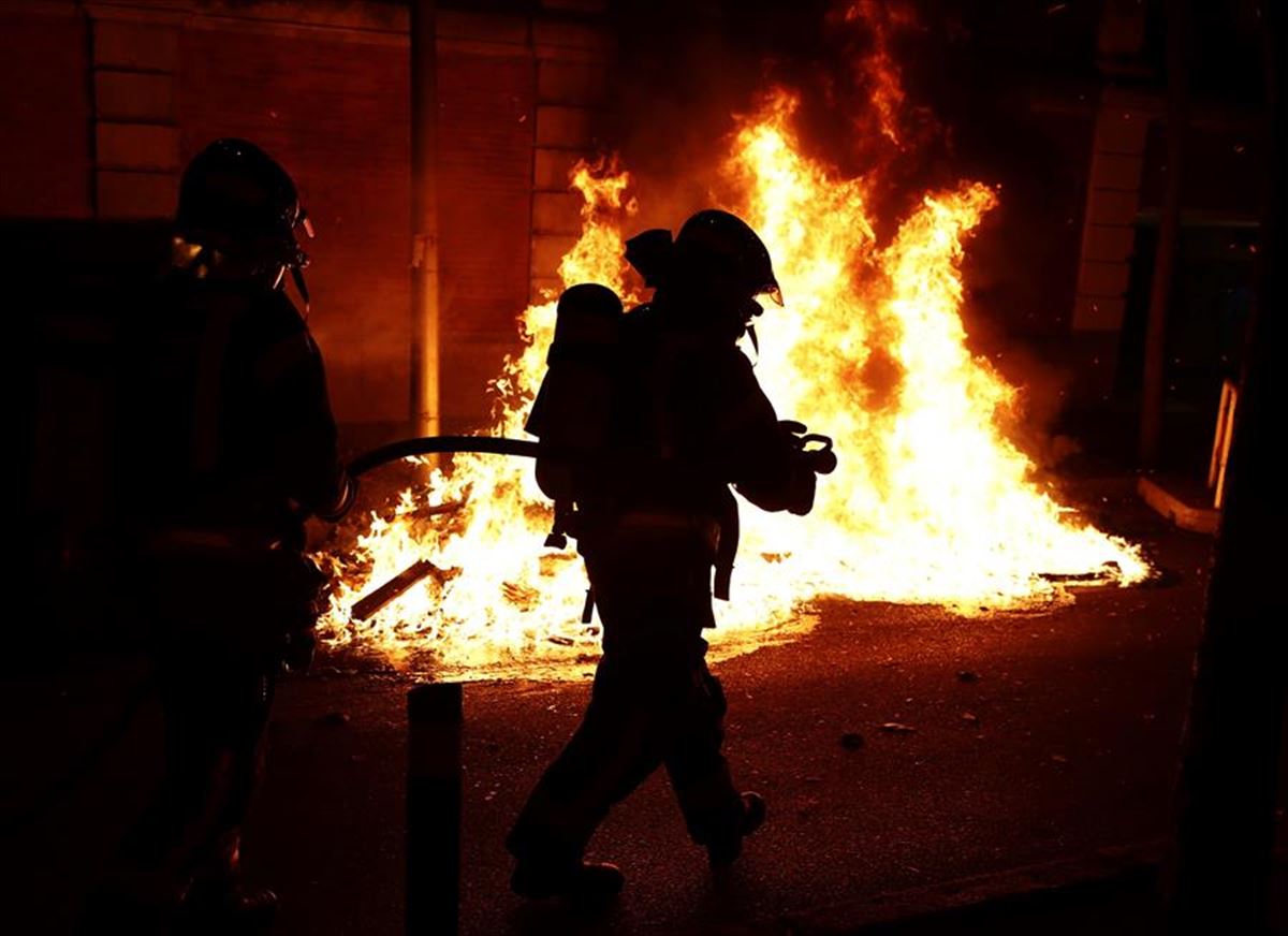 Disturbios en Madrid.