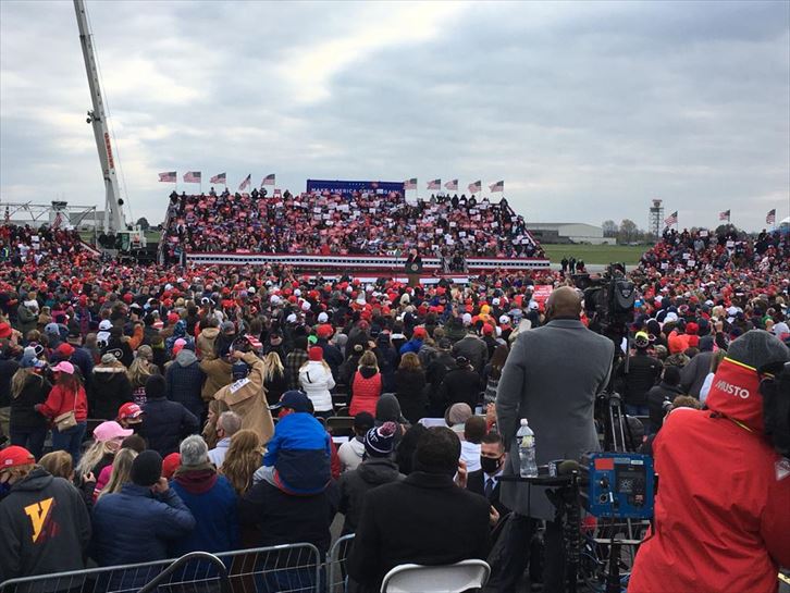 Mitin de Trump en Reading, Pensilvani