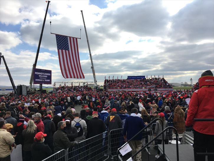Mitin de Trump en Reading, Pensilvania