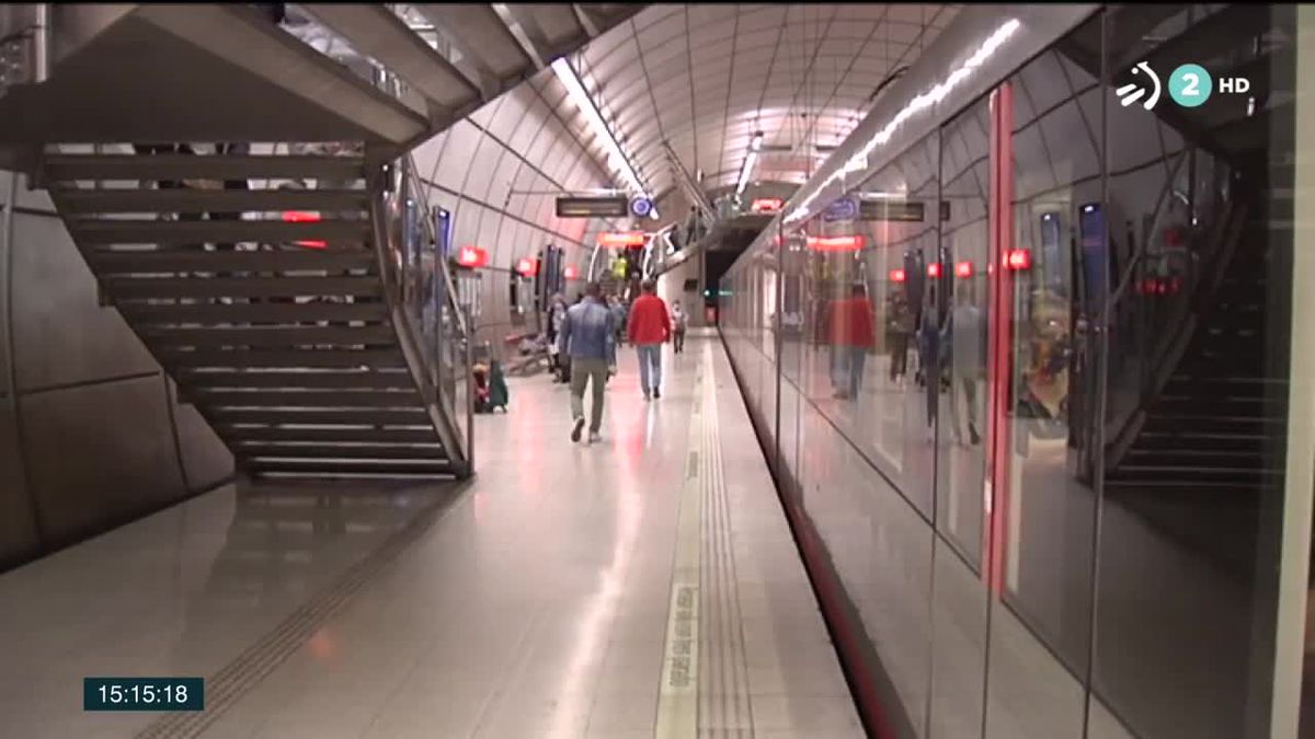 Metro Bilbao. Imagen obtenida de un vídeo de ETB.