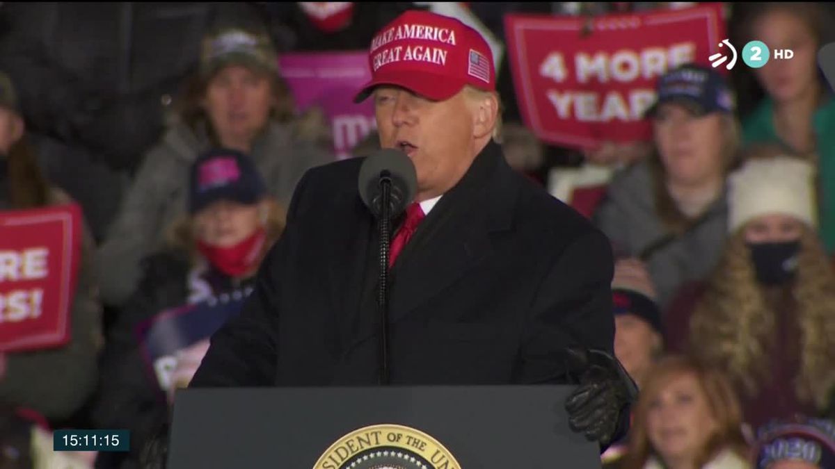 Donald Trump. Imagen obtenida de un vídeo de ETB.