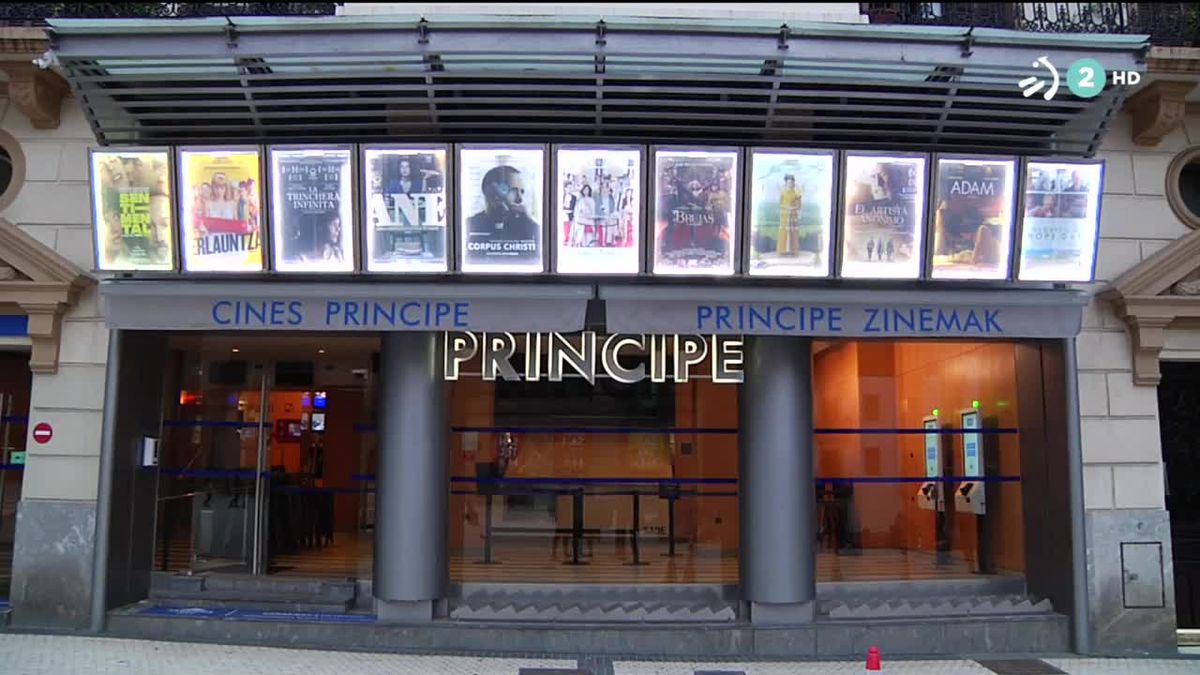 Cines Principe. Imagen obtenida de un vídeo de ETB.