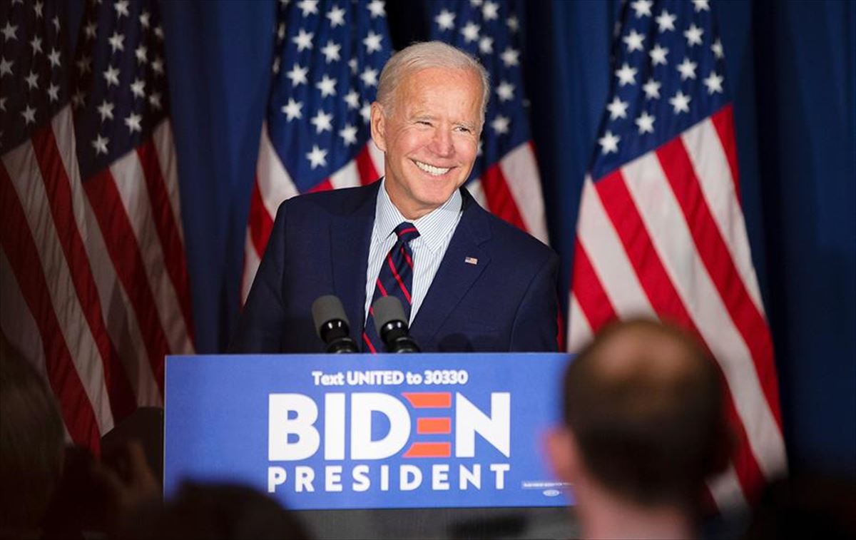 El demócrata Joe Biden tras ganar las elecciones estadounidenses.