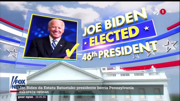 Joe Biden. EiTBren bideo batetik hartutako irudia