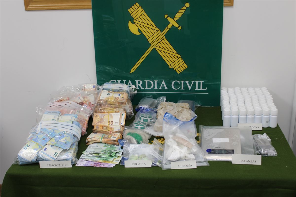 Detienen a 7 personas que repartía heroína y cocaína en la Merindad de Estella