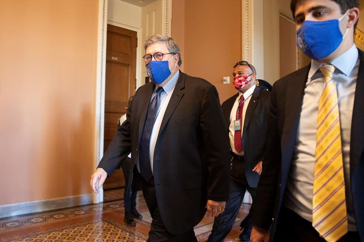 El fiscal general, William Barr. Foto: Efe