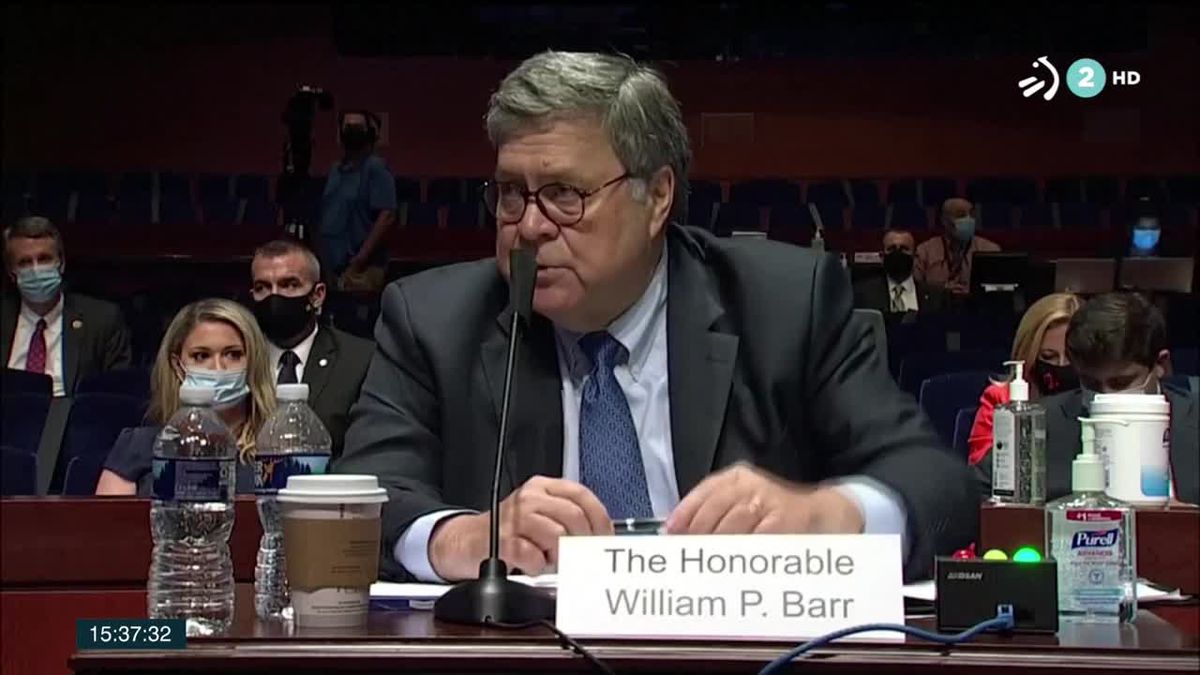 El fiscal general de EE.UU. William Barr. Imagen obtenida de un vídeo de ETB.