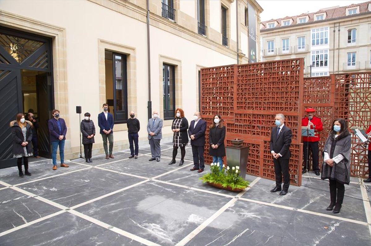 Acto celebrado el Día de la Memoria del año pasado en el Parlamento Vasco.