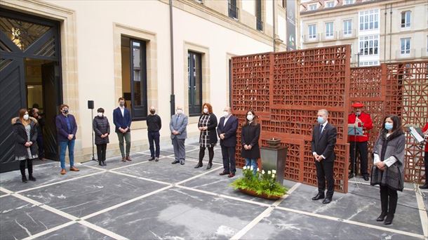 Acto celebrado el Día de la Memoria del año pasado en el Parlamento Vasco.