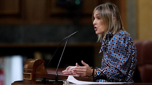 La diputada del PNV, Idoia Sagastizabal, en el Congreso. Foto: Efe