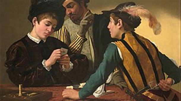 "Jugadores de cartas", de Caravaggio