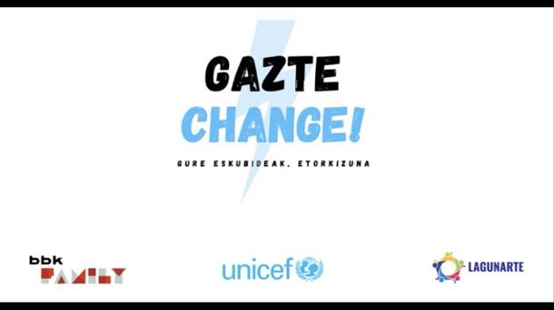 Cartel anunciador de II Edición Gazte Change 2020