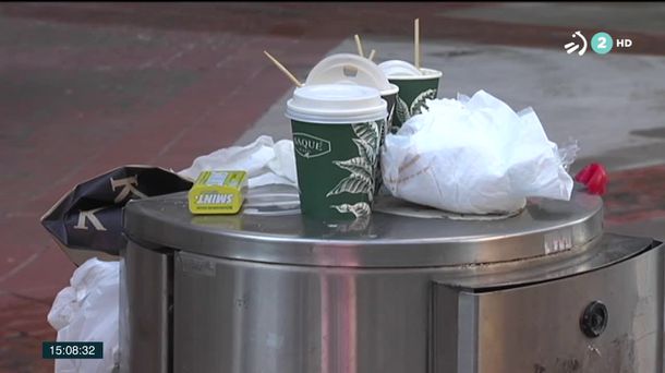 Basura. Imagen obtenida de un vídeo de ETB.