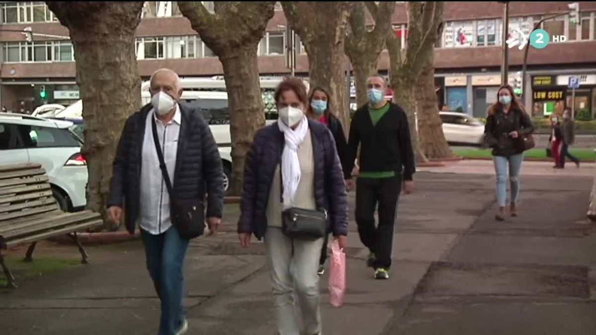 Mascarillas. Imagen obtenida de un vídeo de ETB.