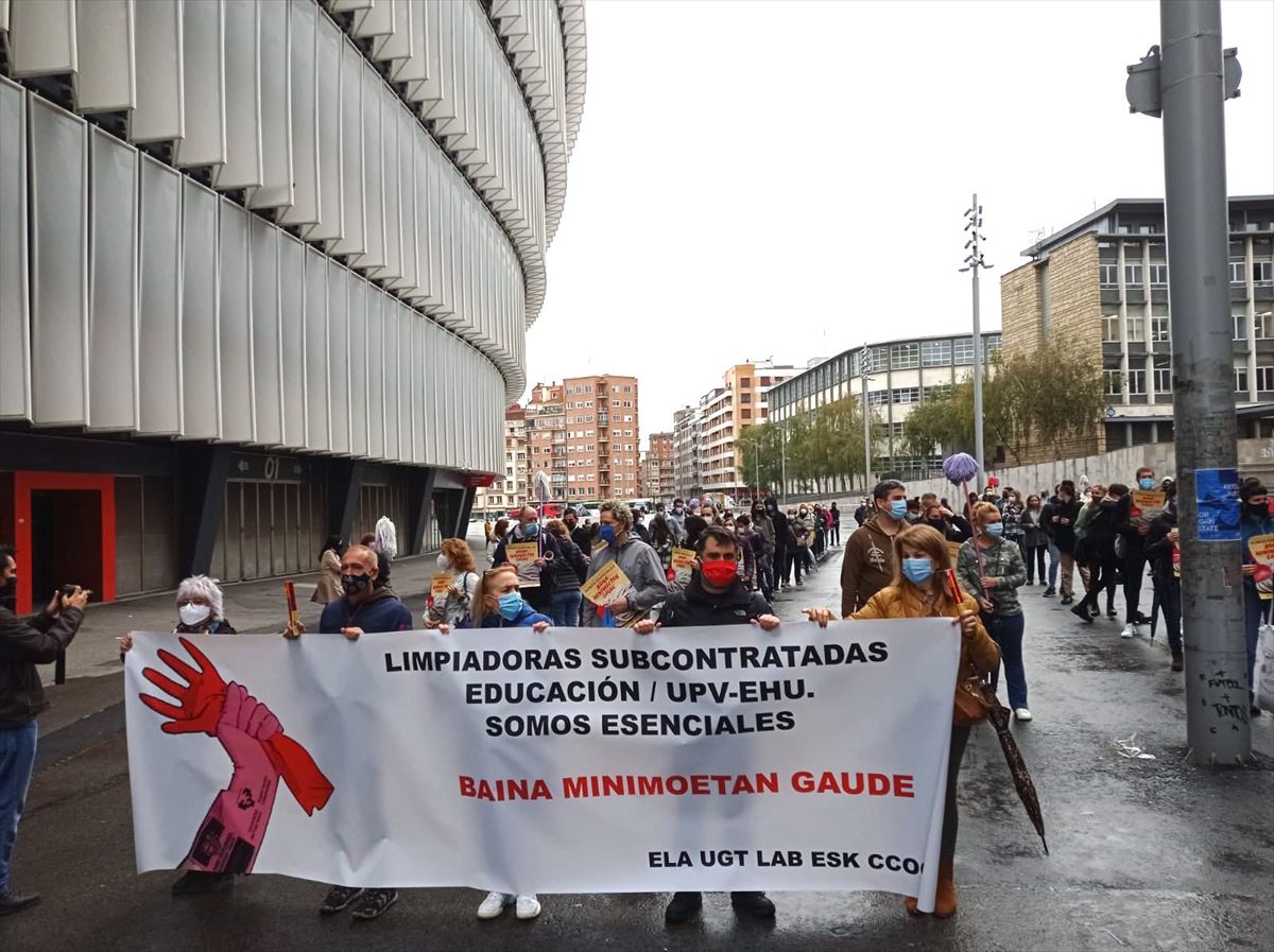 Las manifestación celebrada en Bilbao.
