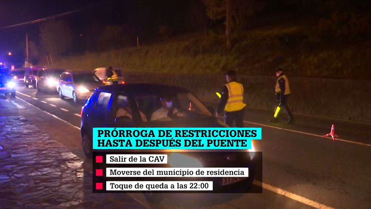 Restricciones en Euskadi. Imagen: EiTB