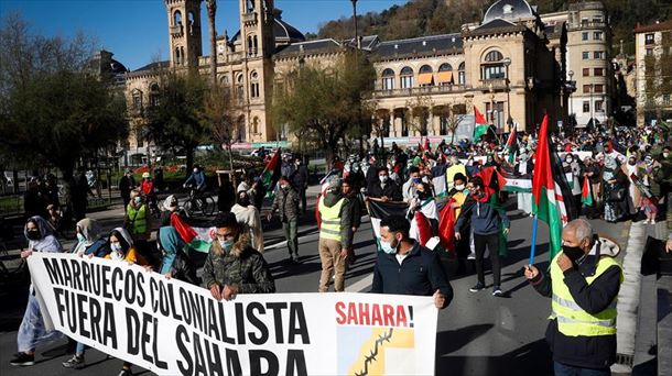 Movilización en Donostia-San Sebastián. Foto: EFE