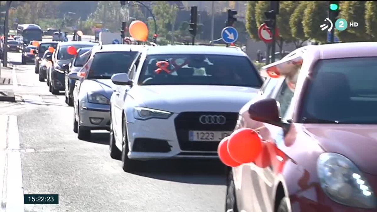 Protesta contra la LOMLOE en Pamplona.