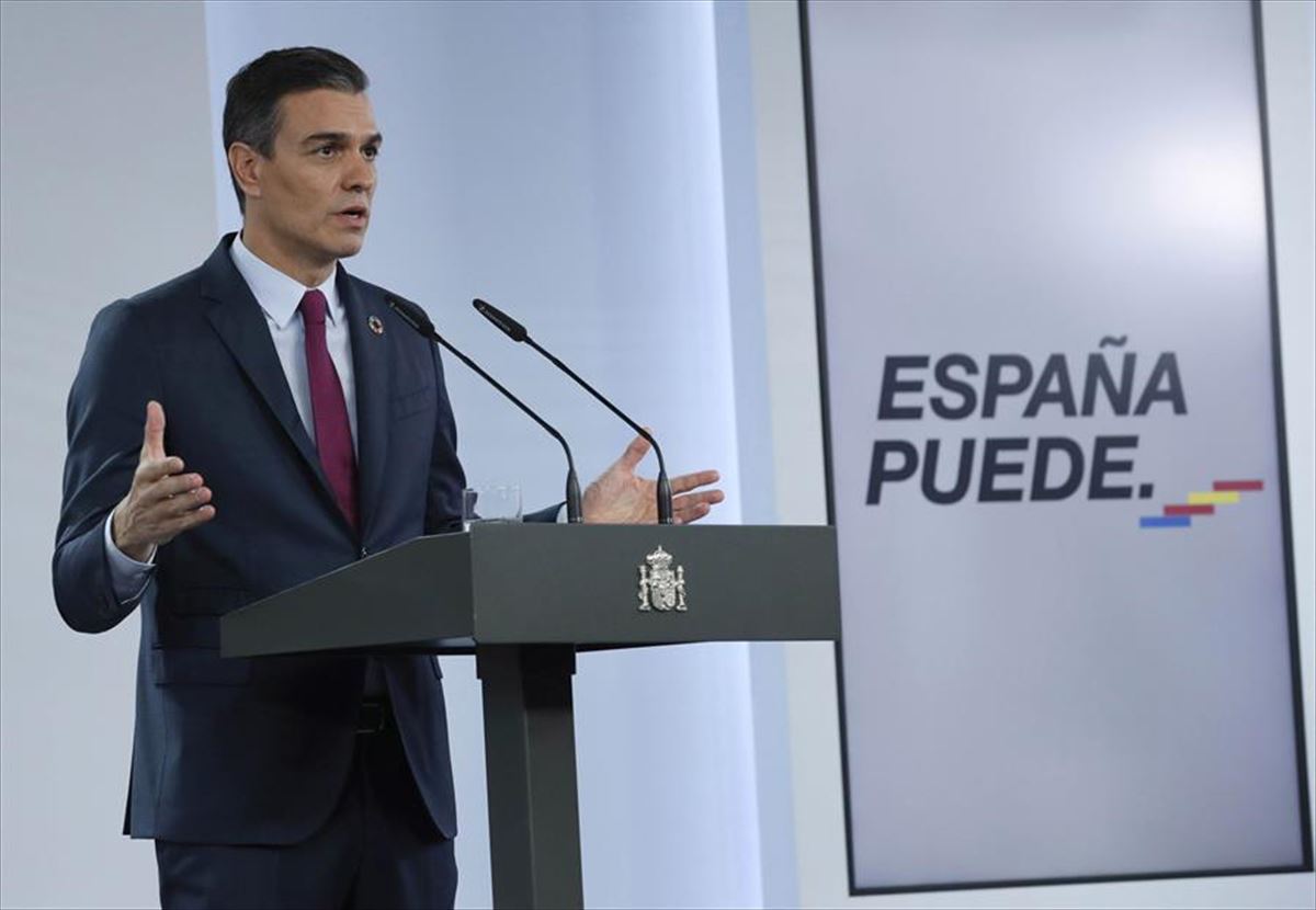 Pedro Sanchez Espainiako Gobernuko presidentea, artxiboko irudi batean. Argazkia: Efe