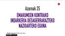 A25eko adierazpena onartu du Eusko Jaurlaritzak