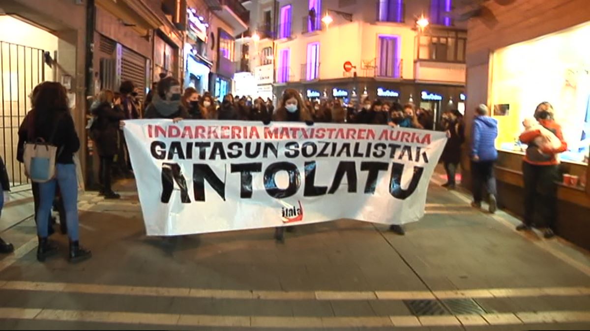 Manifestación en Pamplona. Imagen: EiTB