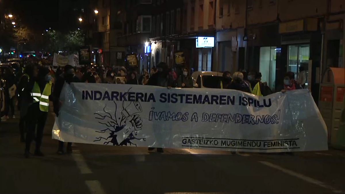 Manifestación en Vitoria-Gasteiz. Imagen: EiTB