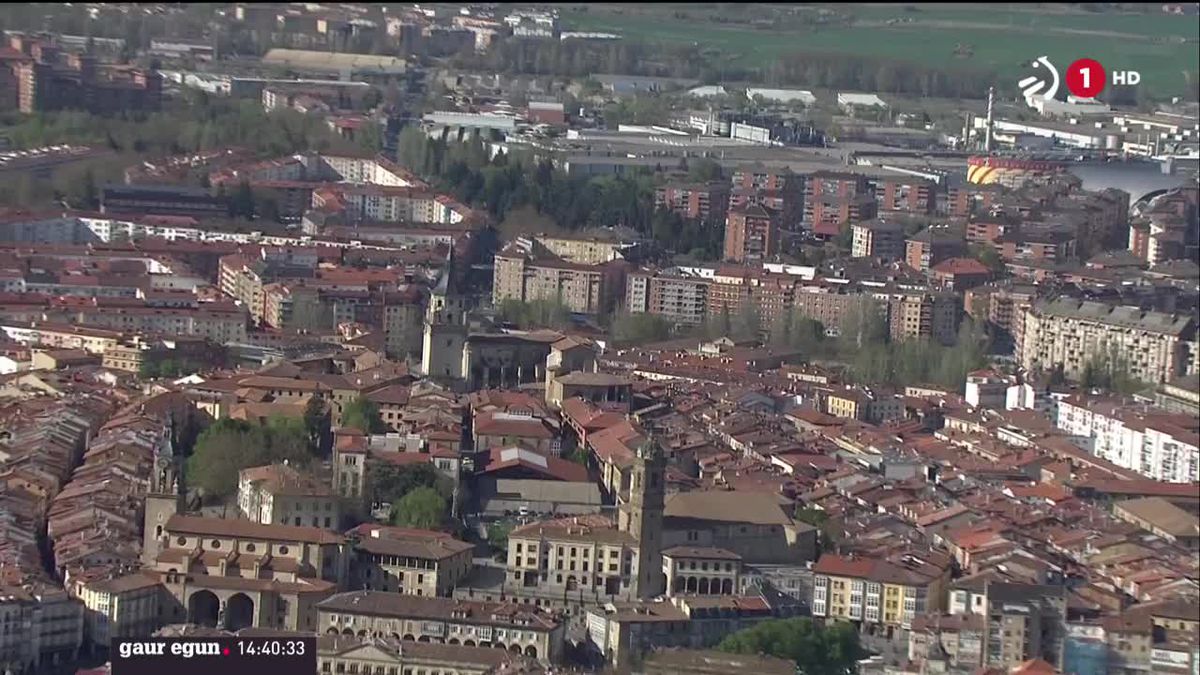 Gasteiz. ETBren bideo batetik ateratako irudia.