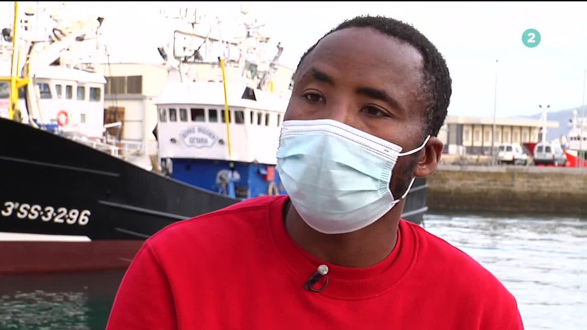 Adi Camara Dieng. Imagen obtenida de un vídeo de ETB.