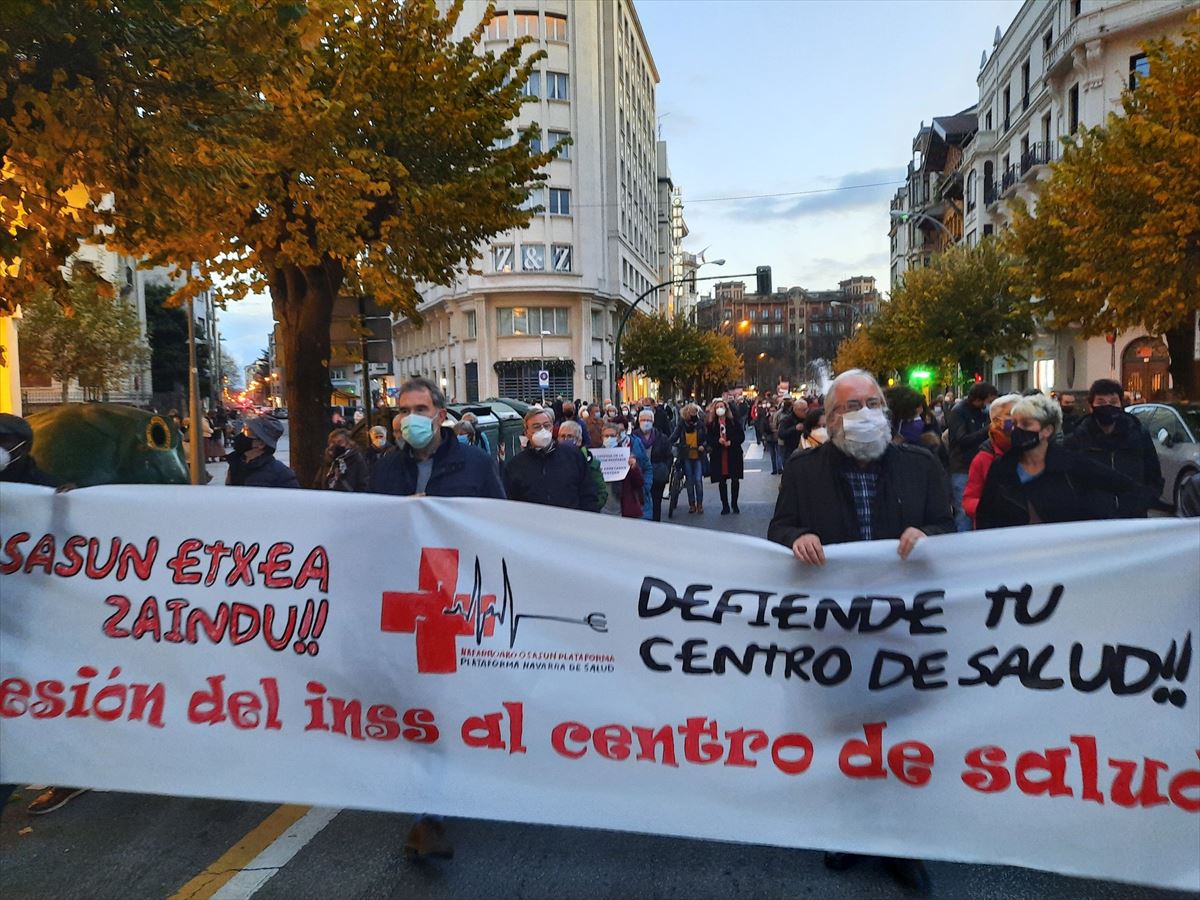 Larunbat honetako manifestazioa Iruñean