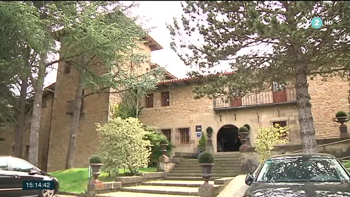 Un hotel de Navarra. Imagen obtenida de un vídeo de ETB.