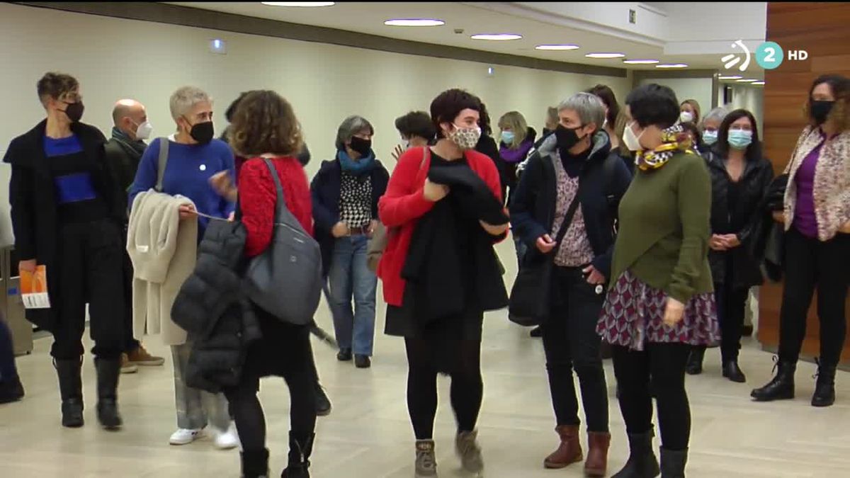 Mujeres de la política vasca. Imagen obtenida de un vídeo de ETB.