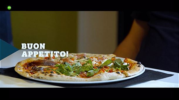 Imagen de una pizza que degustarán en el programa