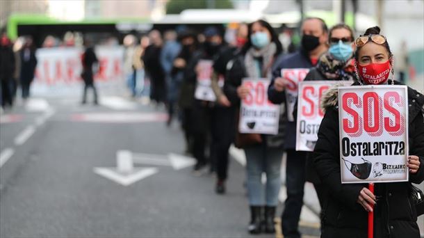 Bizkaiko ostalarien manifestazioa, Bilbon